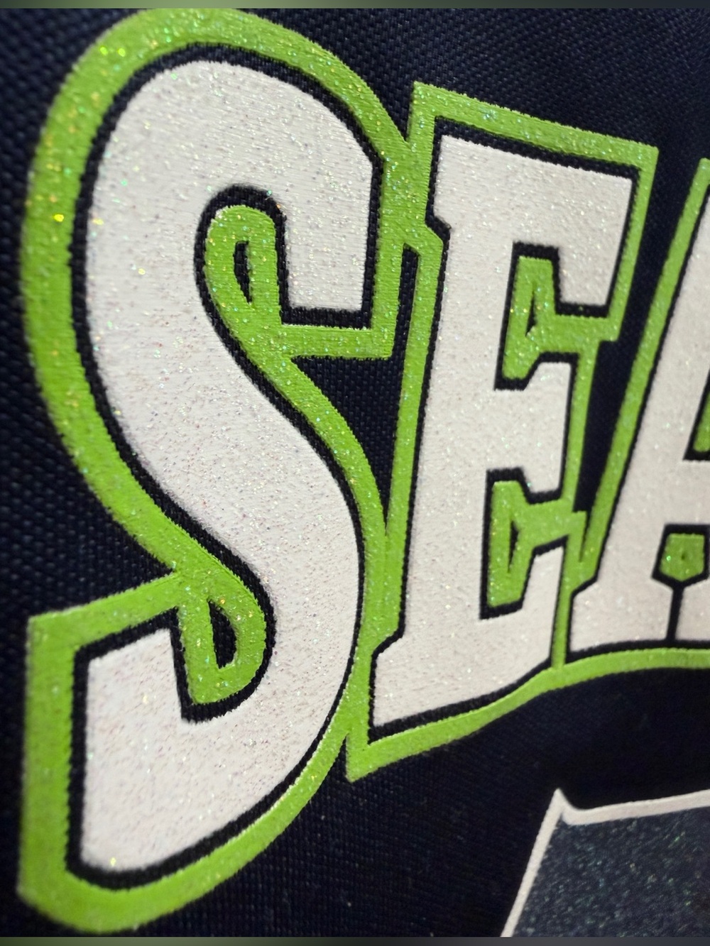 NFL Team Apparel | Women’s Seahawks V-Neck Short-Sleeve Jersey, Size M - Picture 6 of 14